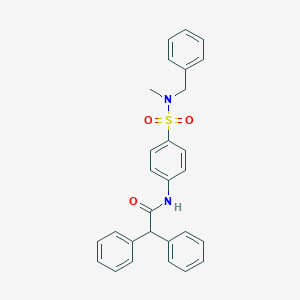 molecular formula C28H26N2O3S B321018 N-(4-{[benzyl(methyl)amino]sulfonyl}phenyl)-2,2-diphenylacetamide 