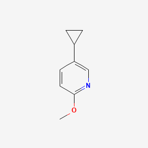 molecular formula C9H11NO B3210207 5-环丙基-2-甲氧基吡啶 CAS No. 1063960-83-7