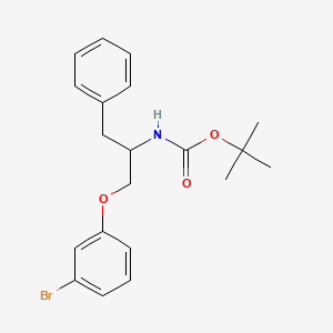 molecular formula C20H24BrNO3 B3210214 tert-Butyl (1-(3-bromophenoxy)-3-phenylpropan-2-yl)carbamate CAS No. 1064721-10-3