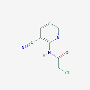 molecular formula C8H6ClN3O B3210239 2-Chloro-N-(3-cyano-pyridin-2-yl)-acetamide CAS No. 1065483-86-4