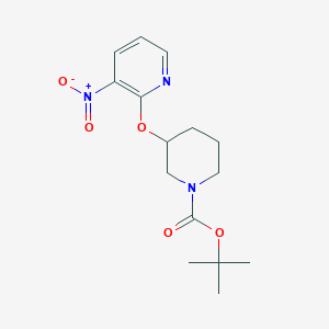 3-(3-Nitro-pyridin-2-yloxy)-piperidine-1-carboxylic acid tert-butyl ester