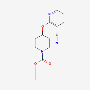 molecular formula C16H21N3O3 B3210262 4-(3-Cyano-pyridin-2-yloxy)-piperidine-1-carboxylic acid tert-butyl ester CAS No. 1065484-09-4