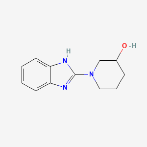 molecular formula C12H15N3O B3210268 1-(1H-benzo[d]imidazol-2-yl)piperidin-3-ol CAS No. 1065484-17-4