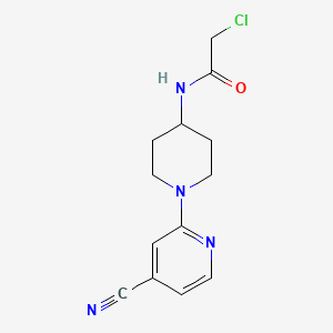molecular formula C13H15ClN4O B3210305 2-Chloro-N-(4'-cyano-3,4,5,6-tetrahydro-2H-[1,2']bipyridinyl-4-yl)-acetamide CAS No. 1065484-51-6