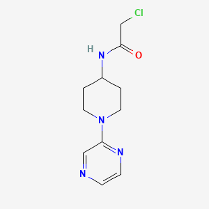 molecular formula C11H15ClN4O B3210306 2-Chloro-N-(1-pyrazin-2-yl-piperidin-4-yl)-acetamide CAS No. 1065484-52-7