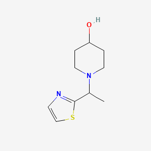 molecular formula C10H16N2OS B3210307 1-(1-(Thiazol-2-yl)ethyl)piperidin-4-ol CAS No. 1065484-58-3