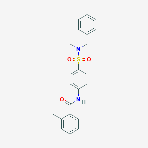 N-(4-{[benzyl(methyl)amino]sulfonyl}phenyl)-2-methylbenzamide