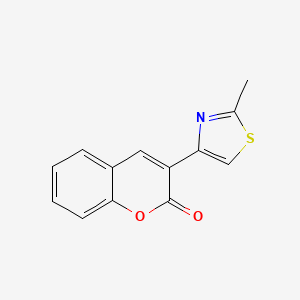 molecular formula C13H9NO2S B3210328 3-(2-Methyl-1,3-thiazol-4-yl)-2H-chromen-2-one CAS No. 106578-02-3
