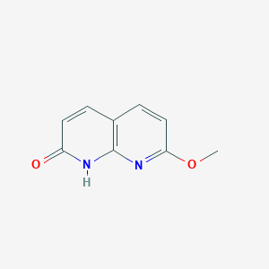molecular formula C9H8N2O2 B3210332 7-甲氧基-1,8-萘啶-2(1H)-酮 CAS No. 106582-47-2