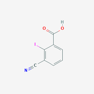molecular formula C8H4INO2 B3210344 3-氰基-2-碘苯甲酸 CAS No. 106589-22-4
