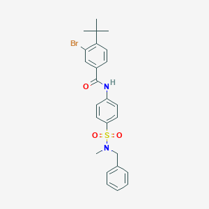 N-(4-{[benzyl(methyl)amino]sulfonyl}phenyl)-3-bromo-4-tert-butylbenzamide