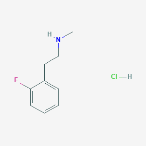 molecular formula C9H13ClFN B3210371 2-fluoro-N-methyl Benzeneethanamine HCL CAS No. 1067237-58-4