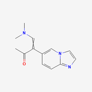 4-(Dimethylamino)-3-imidazo[1,2-a]pyridin-6-ylbut-3-en-2-one
