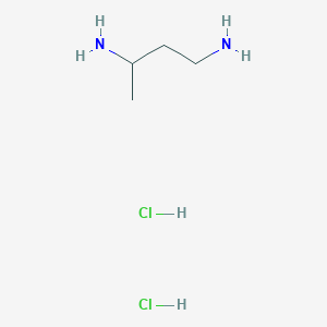 molecular formula C4H14Cl2N2 B3210381 丁烷-1,3-二胺二盐酸盐 CAS No. 106763-37-5