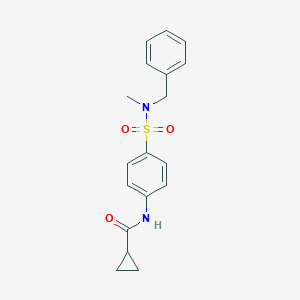 N-(4-{[benzyl(methyl)amino]sulfonyl}phenyl)cyclopropanecarboxamide