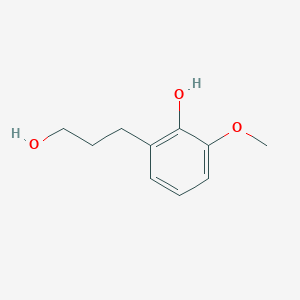 molecular formula C10H14O3 B3210413 2-(3-Hydroxypropyl)-6-methoxyphenol CAS No. 106800-28-6