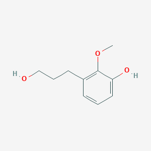 molecular formula C10H14O3 B3210417 3-(3-Hydroxypropyl)-2-methoxyphenol CAS No. 106800-29-7