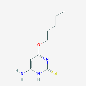 2(1H)-Pyrimidinethione, 4-amino-6-(pentyloxy)-