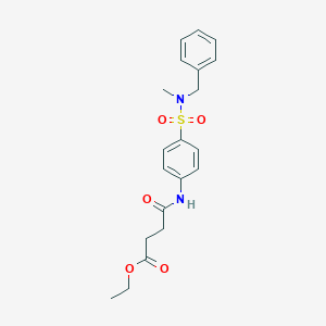 Ethyl 4-(4-{[benzyl(methyl)amino]sulfonyl}anilino)-4-oxobutanoate