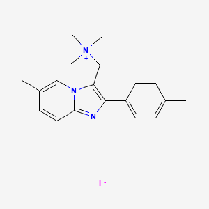 N,N,N-Trimethyl-1-(6-methyl-2-(p-tolyl)imidazo[1,2-a]pyridin-3-yl)methanaminium iodide