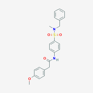 N-{4-[benzyl(methyl)sulfamoyl]phenyl}-2-(4-methoxyphenyl)acetamide