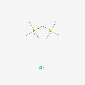 molecular formula C7H20ClPSi B3210464 Phosphonium, trimethyl[(trimethylsilyl)methyl]-, chloride CAS No. 1070-88-8