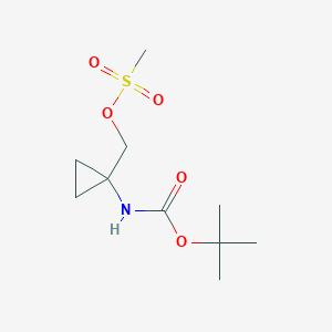 (1-((tert-Butoxycarbonyl)amino)cyclopropyl)methyl methanesulfonate