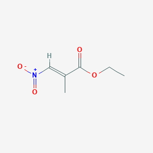 molecular formula C6H9NO4 B3210474 (E)-Ethyl 2-methyl-3-nitroacrylate CAS No. 1070237-95-4