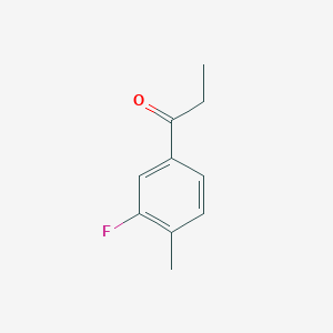 molecular formula C10H11FO B3210477 1-(3-Fluoro-4-methylphenyl)propan-1-one CAS No. 107076-07-3