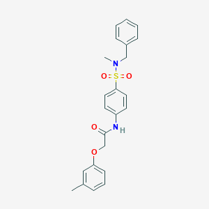 molecular formula C23H24N2O4S B321048 N-(4-{[benzyl(methyl)amino]sulfonyl}phenyl)-2-(3-methylphenoxy)acetamide 