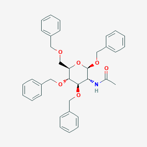 molecular formula C36H39NO6 B032105 N-[(2R,3R,4R,5S,6R)-2,4,5-三(苯甲氧基)-6-(苯甲氧基甲基)氧杂-3-基]乙酰胺 CAS No. 4171-69-1
