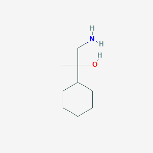 molecular formula C9H19NO B3210508 1-Amino-2-cyclohexylpropan-2-ol CAS No. 1071030-34-6
