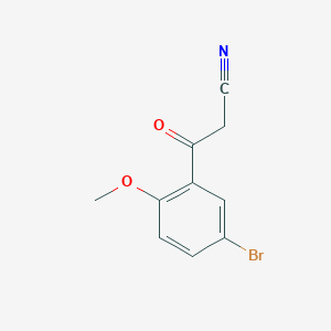 molecular formula C10H8BrNO2 B3210518 3-(5-Bromo-2-methoxyphenyl)-3-oxopropanenitrile CAS No. 1071398-50-9