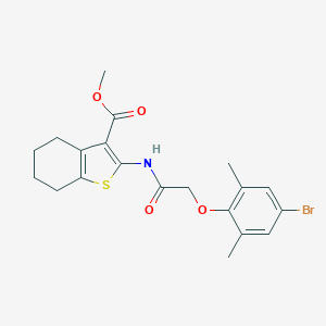 Methyl 2-{[(4-bromo-2,6-dimethylphenoxy)acetyl]amino}-4,5,6,7-tetrahydro-1-benzothiophene-3-carboxylate