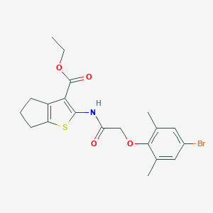 ethyl 2-{[(4-bromo-2,6-dimethylphenoxy)acetyl]amino}-5,6-dihydro-4H-cyclopenta[b]thiophene-3-carboxylate