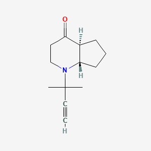 molecular formula C13H19NO B3210534 (4aS,7aS)-1-(2-methylbut-3-yn-2-yl)octahydro-4H-cyclopenta[b]pyridin-4-one CAS No. 1071536-88-3