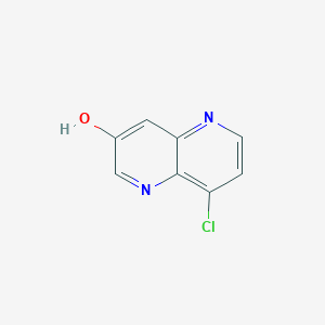 molecular formula C8H5ClN2O B3210537 8-Chloro-1,5-naphthyridin-3-ol CAS No. 1071541-08-6