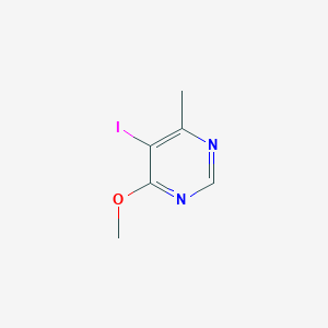 molecular formula C6H7IN2O B3210549 5-Iodo-4-methoxy-6-methylpyrimidine CAS No. 107166-94-9