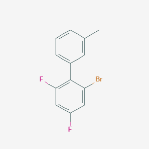molecular formula C13H9BrF2 B3210556 2-Bromo-4,6-difluoro-3'-methyl-1,1'-biphenyl CAS No. 1071866-13-1