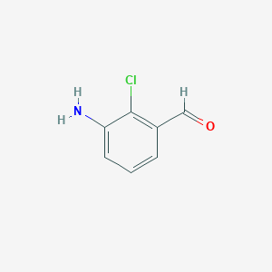 molecular formula C7H6ClNO B3210562 3-Amino-2-chlorobenzaldehyde CAS No. 1071927-94-0
