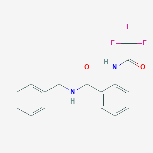 molecular formula C16H13F3N2O2 B321058 N-benzyl-2-[(trifluoroacetyl)amino]benzamide 