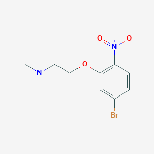 molecular formula C10H13BrN2O3 B3210594 2-(5-bromo-2-nitrophenoxy)-N,N-dimethylethanamine CAS No. 1072906-04-7