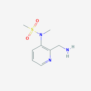 molecular formula C8H13N3O2S B3210599 N-(2-(Aminomethyl)pyridin-3-yl)-N-methylmethanesulfonamide CAS No. 1073159-71-3