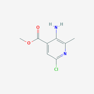 molecular formula C8H9ClN2O2 B3210607 Methyl 3-amino-6-chloro-2-methylisonicotinate CAS No. 1073182-63-4