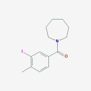 molecular formula C14H18INO B321061 1-(3-Iodo-4-methylbenzoyl)azepane 