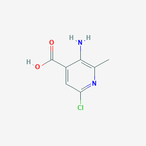 molecular formula C7H7ClN2O2 B3210614 3-Amino-6-chloro-2-methylisonicotinic acid CAS No. 1073182-66-7