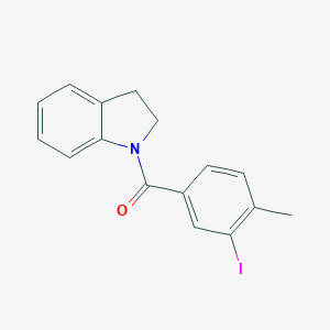 molecular formula C16H14INO B321062 1-(3-Iodo-4-methylbenzoyl)indoline 