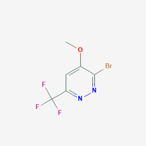 molecular formula C6H4BrF3N2O B3210633 3-Bromo-4-methoxy-6-trifluoromethyl-pyridazine CAS No. 1073525-72-0