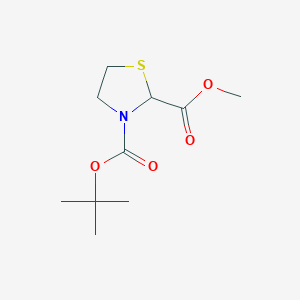 molecular formula C10H17NO4S B3210640 Methyl N-Boc-thiazolidine-2-carboxylate CAS No. 1073539-15-7
