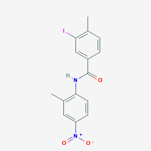 molecular formula C15H13IN2O3 B321071 3-iodo-4-methyl-N-(2-methyl-4-nitrophenyl)benzamide 